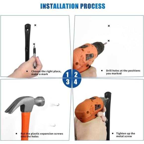 Heavy Duty 9" Arm Large Indoor Outdoor Storage Hooks Hangers with EVA Protector - Picture 7 of 8